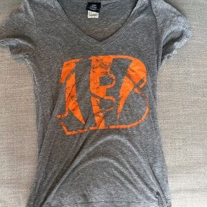 Gray and Orange Graphic Kids T-Shirt
